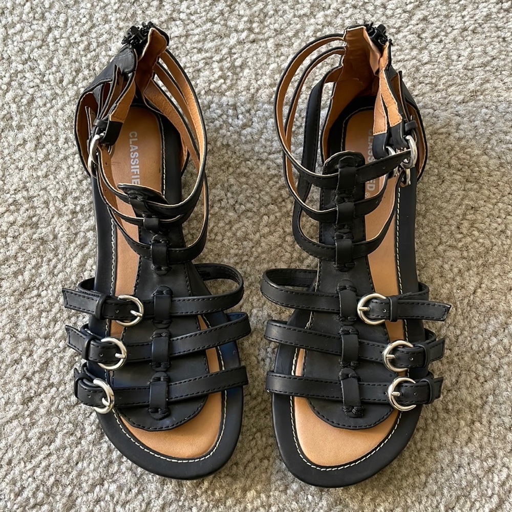 Classified gladiator sandals